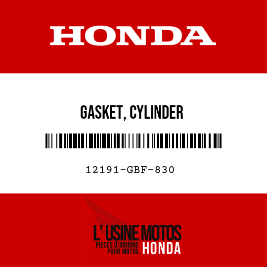 image de 12191-GBF-830 GASKET, CYLINDER