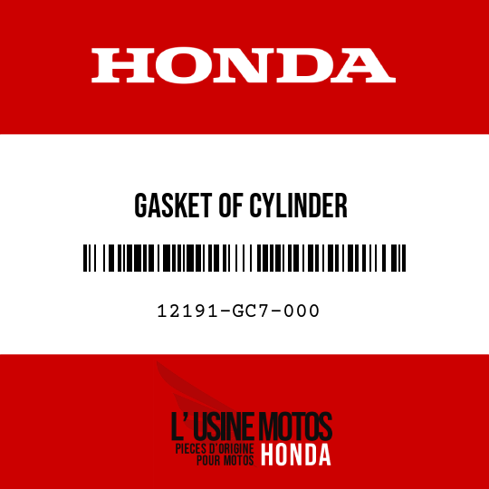 image de 12191-GC7-000 GASKET OF CYLINDER