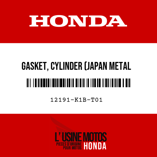 image de 12191-K1B-T01 GASKET, CYLINDER (JAPAN METAL GASKET)