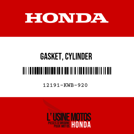 image de 12191-KWB-920 GASKET, CYLINDER