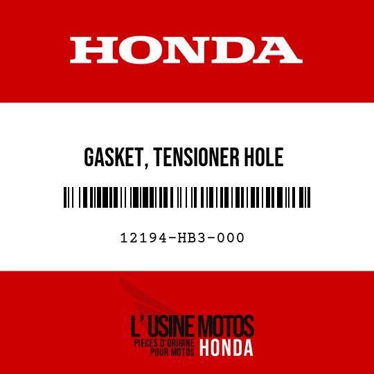 image de 12194-HB3-000 GASKET, TENSIONER HOLE