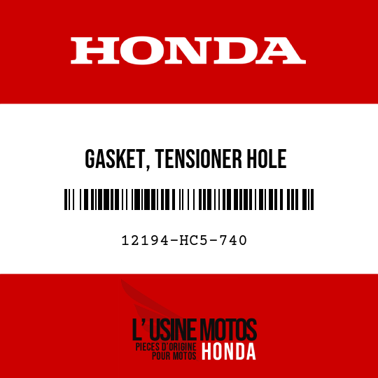 image de 12194-HC5-740 GASKET, TENSIONER HOLE