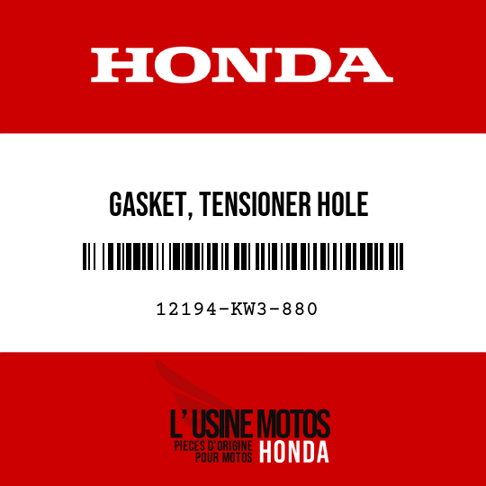 image de 12194-KW3-880 GASKET, TENSIONER HOLE
