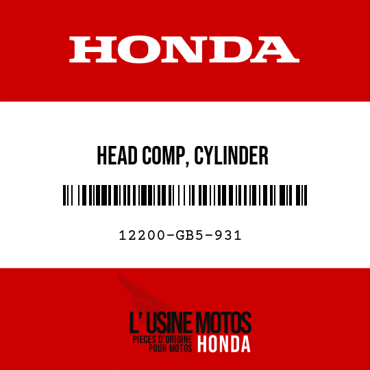 image de 12200-GB5-931 HEAD COMP, CYLINDER