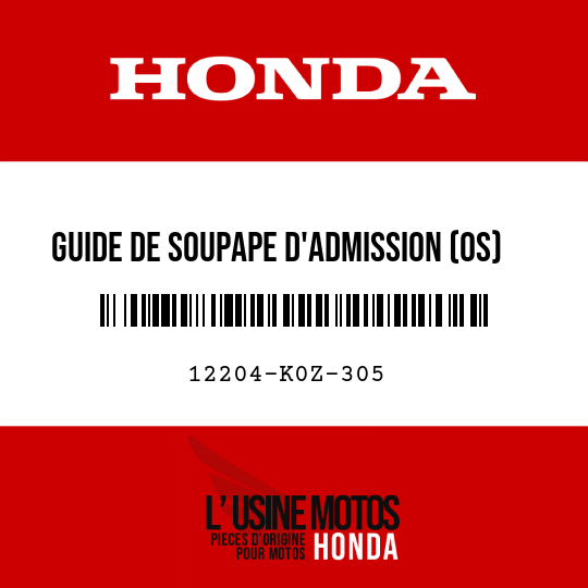 image de 12204-K0Z-305 GUIDE DE SOUPAPE D'ADMISSION (OS)