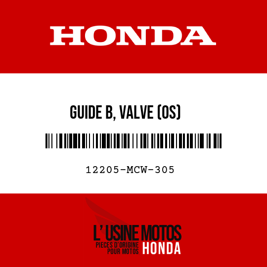 image de 12205-MCW-305 GUIDE B, VALVE (OS)