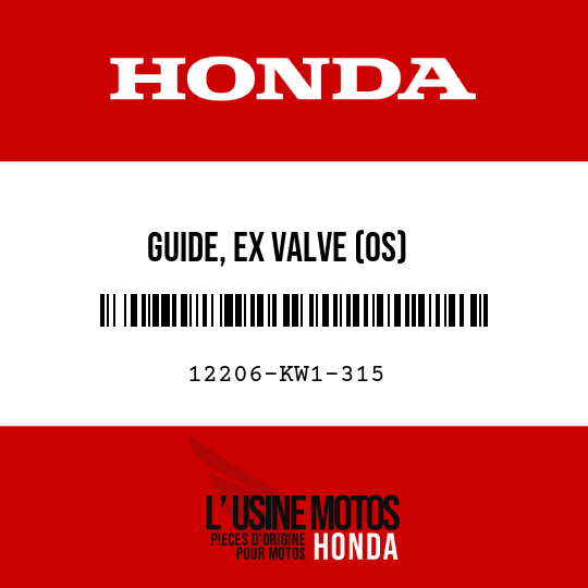 image de 12206-KW1-315 GUIDE, EX VALVE (OS)