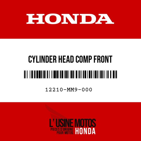 image de 12210-MM9-000 CYLINDER HEAD COMP FRONT