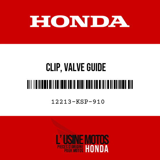 image de 12213-KSP-910 CLIP, VALVE GUIDE