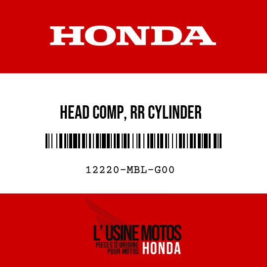 image de 12220-MBL-G00 HEAD COMP, RR CYLINDER