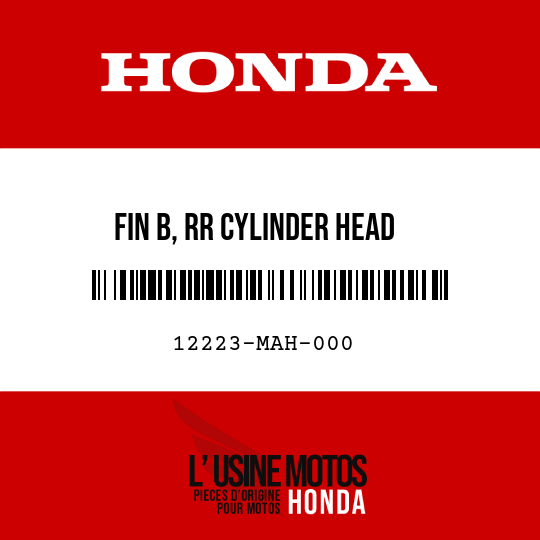 image de 12223-MAH-000 FIN B, RR CYLINDER HEAD