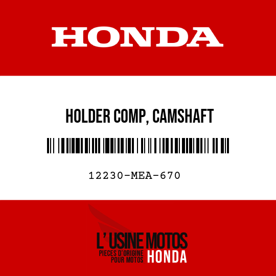 image de 12230-MEA-670 HOLDER COMP, CAMSHAFT