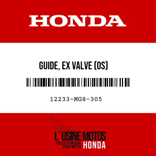 image de 12233-MG8-305 GUIDE, EX VALVE (OS)
