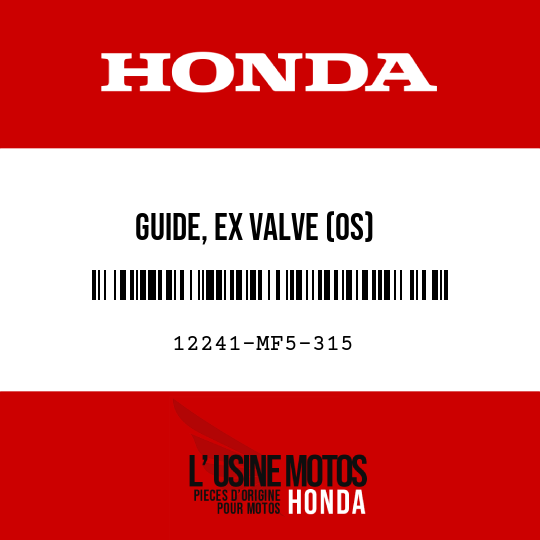 image de 12241-MF5-315 GUIDE, EX VALVE (OS)