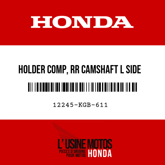 image de 12245-KGB-611 HOLDER COMP, RR CAMSHAFT L SIDE
