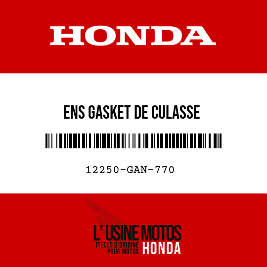 image de 12250-GAN-770 ENS GASKET DE CULASSE