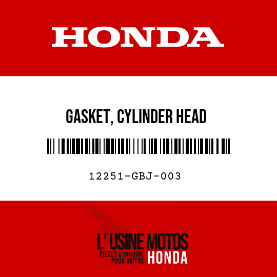 image de 12251-GBJ-003 GASKET, CYLINDER HEAD