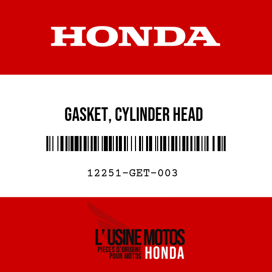 image de 12251-GET-003 GASKET, CYLINDER HEAD