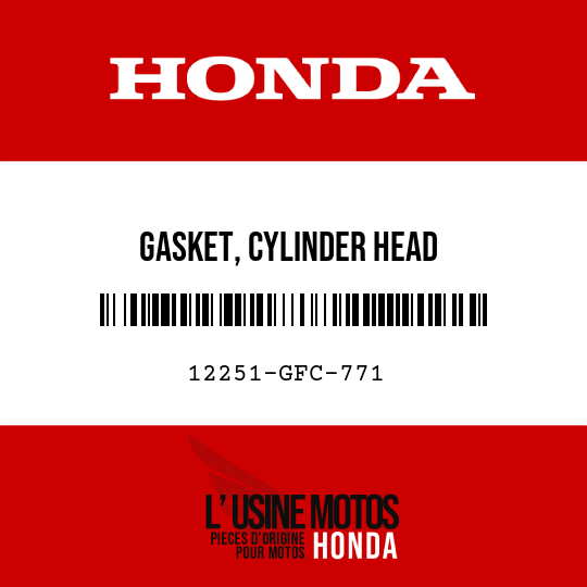 image de 12251-GFC-771 GASKET, CYLINDER HEAD