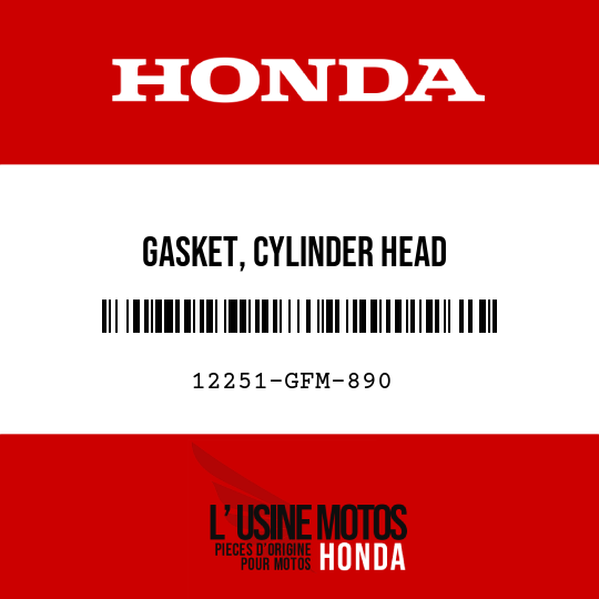 image de 12251-GFM-890 GASKET, CYLINDER HEAD