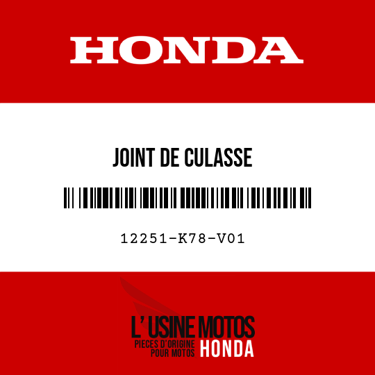 image de 12251-K78-V01 JOINT DE CULASSE