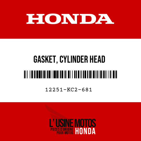 image de 12251-KC2-681 GASKET, CYLINDER HEAD
