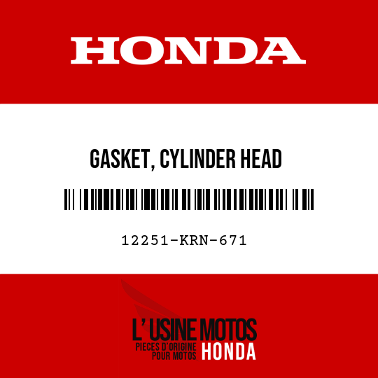 image de 12251-KRN-671 GASKET, CYLINDER HEAD