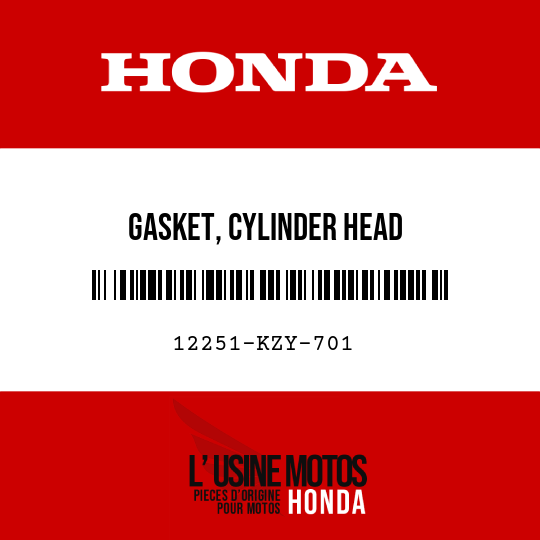 image de 12251-KZY-701 GASKET, CYLINDER HEAD