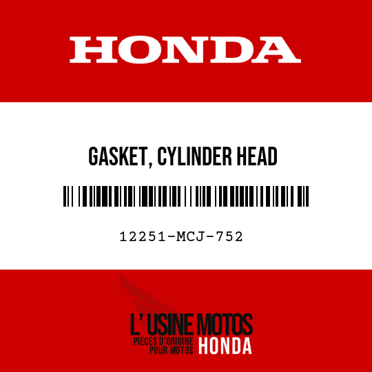 image de 12251-MCJ-752 GASKET, CYLINDER HEAD