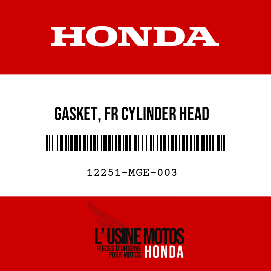 image de 12251-MGE-003 GASKET, FR CYLINDER HEAD