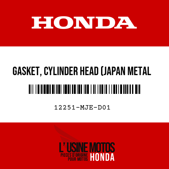 image de 12251-MJE-D01 GASKET, CYLINDER HEAD (JAPAN METAL GASKET)