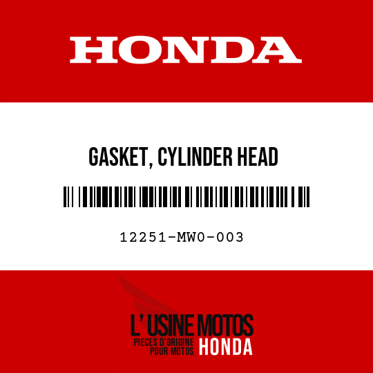 image de 12251-MW0-003 GASKET, CYLINDER HEAD