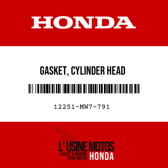 image de 12251-MW7-791 GASKET, CYLINDER HEAD