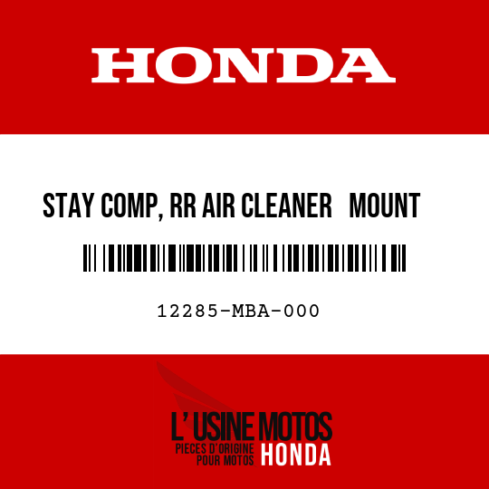 image de 12285-MBA-000 STAY COMP, RR AIR CLEANER   MOUNT