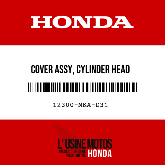 image de 12300-MKA-D31 COVER ASSY, CYLINDER HEAD