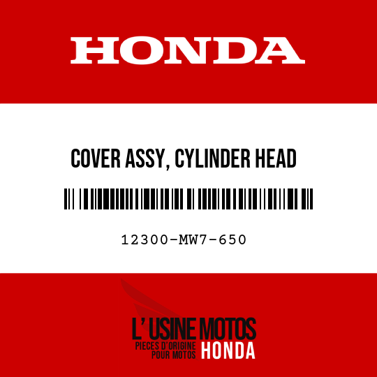 image de 12300-MW7-650 COVER ASSY, CYLINDER HEAD