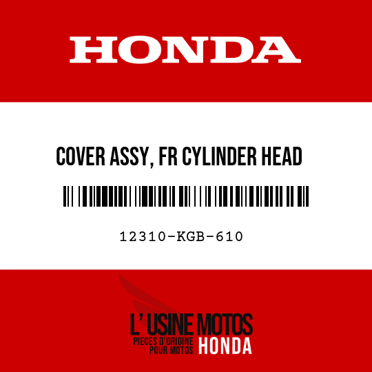 image de 12310-KGB-610 COVER ASSY, FR CYLINDER HEAD