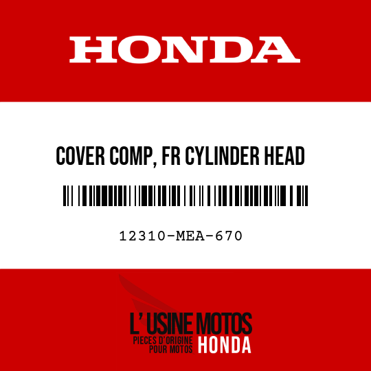 image de 12310-MEA-670 COVER COMP, FR CYLINDER HEAD
