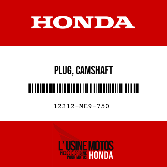 image de 12312-ME9-750 PLUG, CAMSHAFT