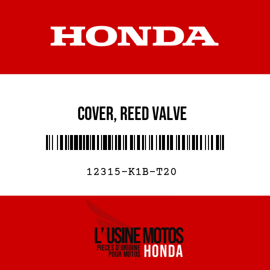 image de 12315-K1B-T20 COVER, REED VALVE