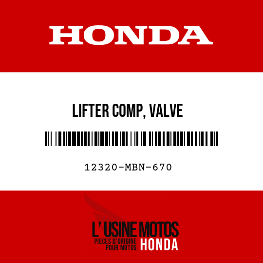 image de 12320-MBN-670 LIFTER COMP, VALVE