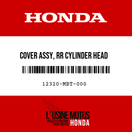 image de 12320-MBT-000 COVER ASSY, RR CYLINDER HEAD