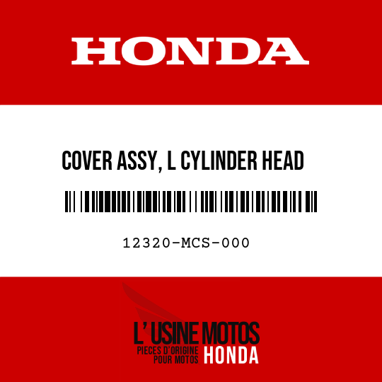 image de 12320-MCS-000 COVER ASSY, L CYLINDER HEAD