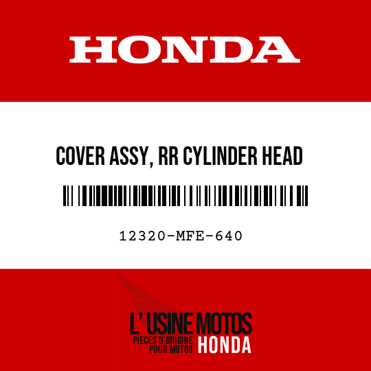image de 12320-MFE-640 COVER ASSY, RR CYLINDER HEAD