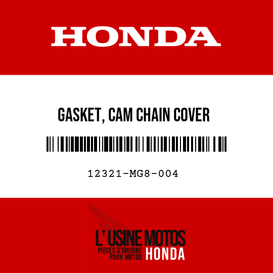 image de 12321-MG8-004 GASKET, CAM CHAIN COVER