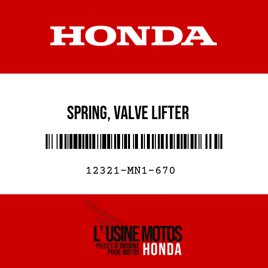 image de 12321-MN1-670 SPRING, VALVE LIFTER