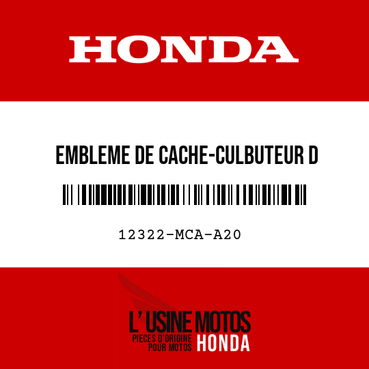 image de 12322-MCA-A20 EMBLEME DE CACHE-CULBUTEUR D