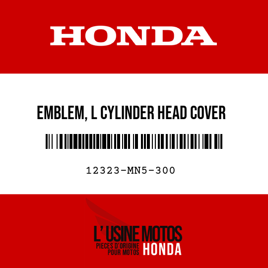 image de 12323-MN5-300 EMBLEM, L CYLINDER HEAD COVER