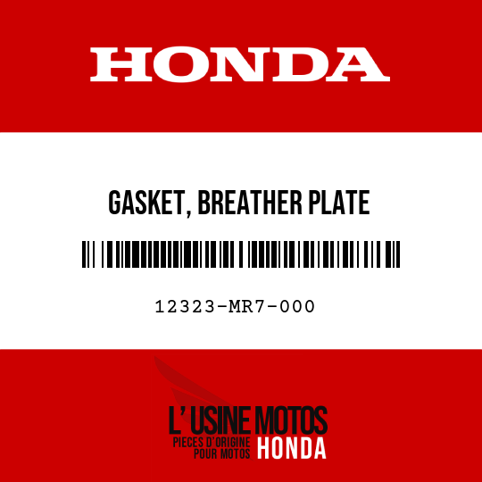 image de 12323-MR7-000 GASKET, BREATHER PLATE
