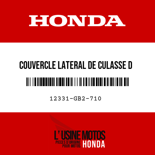 image de 12331-GB2-710 COUVERCLE LATERAL DE CULASSE D